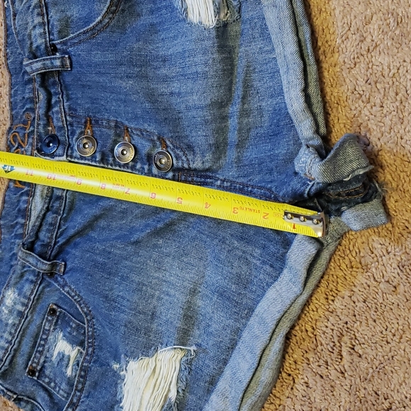 Rue21 button fly short shorts sz14 - Picture 3 of 8